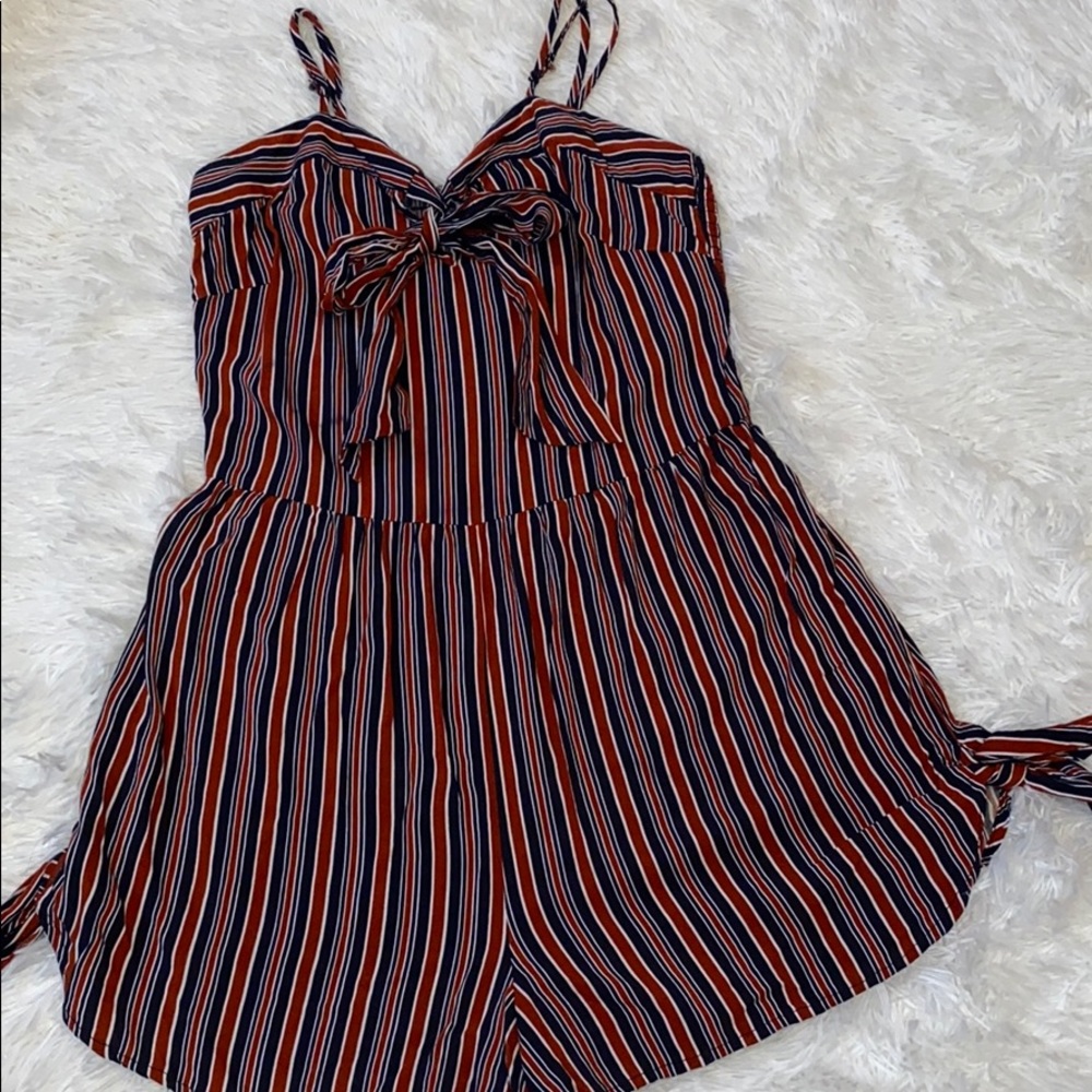 Red white blue romper